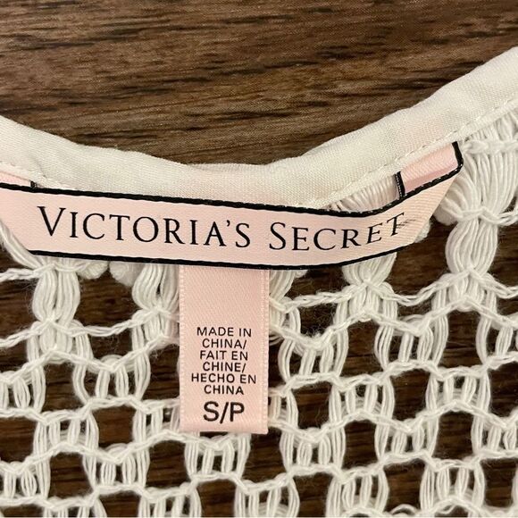 Victoria’s Secret Crochet Lace Swim Coverup White Size Small - Picture 13 of 16